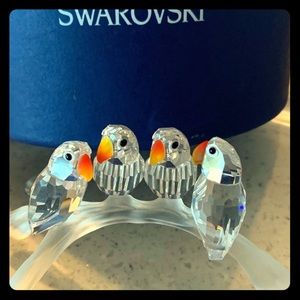 Swarovski baby love bird crystal